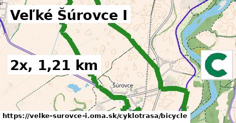 Veľké Šúrovce I Cyklotrasy bicycle 