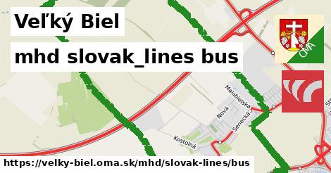 Veľký Biel Doprava slovak-lines bus