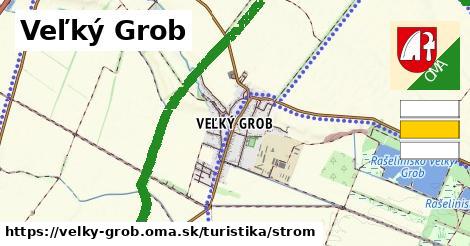 Veľký Grob Turistické trasy strom 