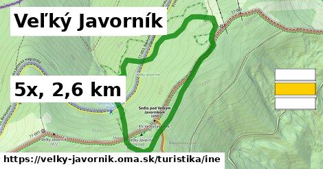 Veľký Javorník Turistické trasy iná 