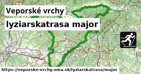 Veporské vrchy Lyžiarske trasy hlavná 