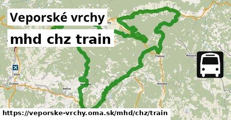 Veporské vrchy Doprava chz train