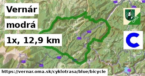 Vernár Cyklotrasy modrá bicycle