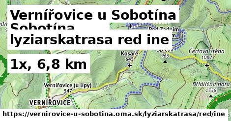 Vernířovice u Sobotína Lyžiarske trasy červená iná