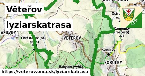 Věteřov Lyžiarske trasy  