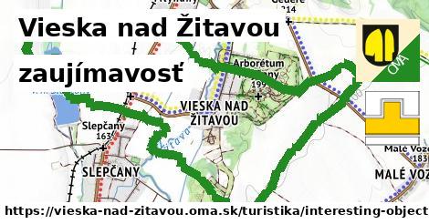 Vieska nad Žitavou Turistické trasy zaujímavosť 