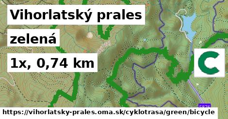 Vihorlatský prales Cyklotrasy zelená bicycle