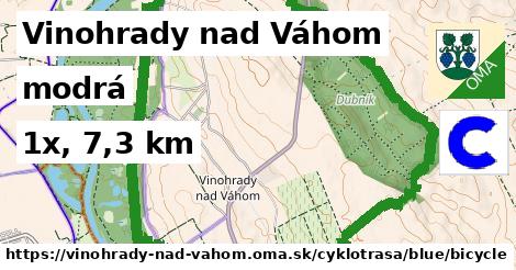 Vinohrady nad Váhom Cyklotrasy modrá bicycle