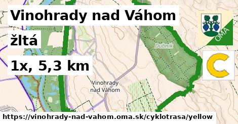 Vinohrady nad Váhom Cyklotrasy žltá 