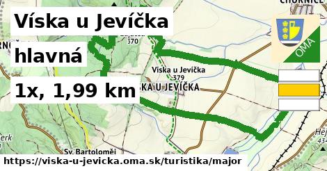 Víska u Jevíčka Turistické trasy hlavná 