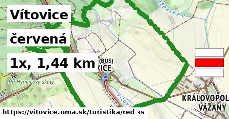Vítovice Turistické trasy červená 