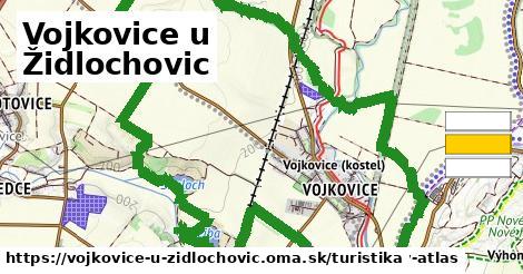 Vojkovice u Židlochovic Turistické trasy  