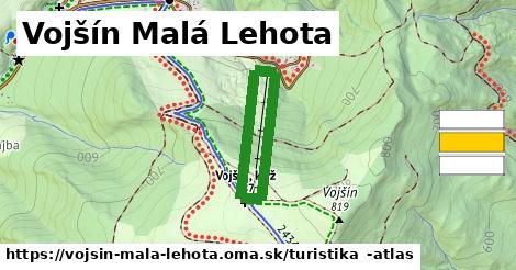 Vojšín Malá Lehota Turistické trasy  