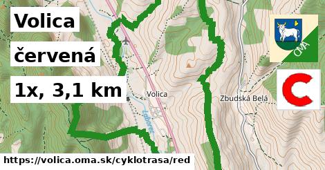 Volica Cyklotrasy červená 