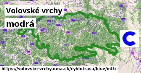 Volovské vrchy Cyklotrasy modrá mtb