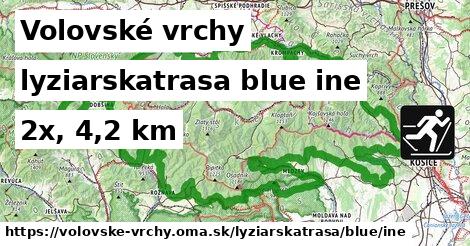 Volovské vrchy Lyžiarske trasy modrá iná