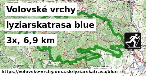 Volovské vrchy Lyžiarske trasy modrá 