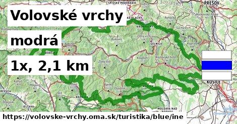 Volovské vrchy Turistické trasy modrá iná