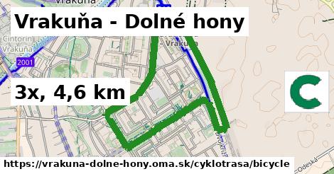 Vrakuňa - Dolné hony Cyklotrasy bicycle 