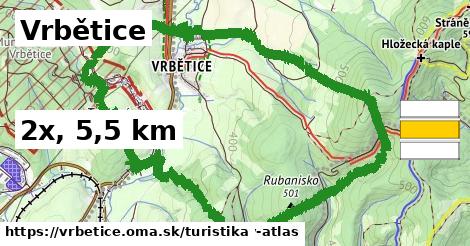 Vrbětice Turistické trasy  