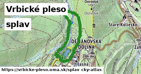 Vrbické pleso Splav  