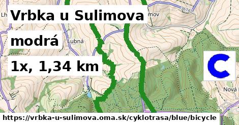 Vrbka u Sulimova Cyklotrasy modrá bicycle