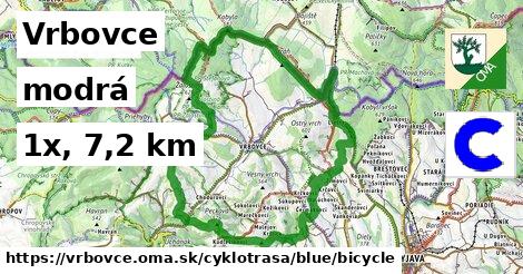 Vrbovce Cyklotrasy modrá bicycle