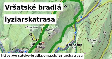 Vršatské bradlá Lyžiarske trasy  