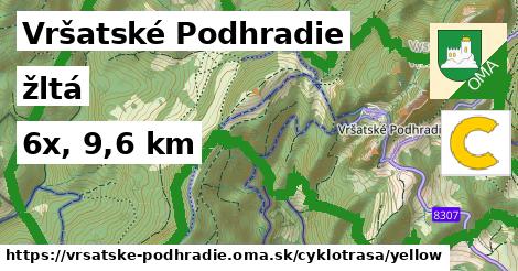 Vršatské Podhradie Cyklotrasy žltá 