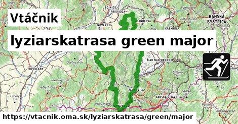 Vtáčnik Lyžiarske trasy zelená hlavná