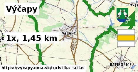 Výčapy Turistické trasy  