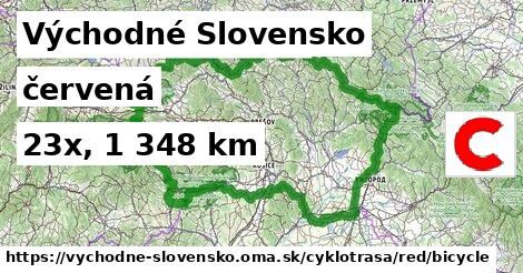 Východné Slovensko Cyklotrasy červená bicycle