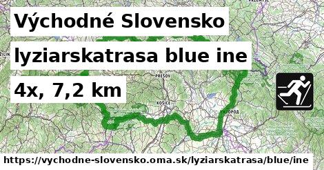 Východné Slovensko Lyžiarske trasy modrá iná