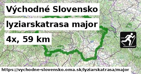 Východné Slovensko Lyžiarske trasy hlavná 
