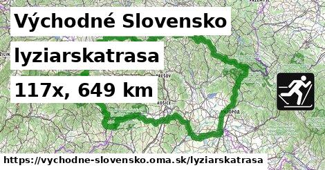 Východné Slovensko Lyžiarske trasy  