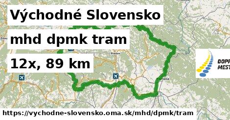Východné Slovensko Doprava dpmk tram