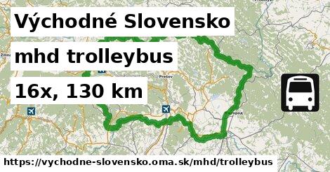 Východné Slovensko Doprava trolleybus 