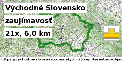 Východné Slovensko Turistické trasy zaujímavosť 