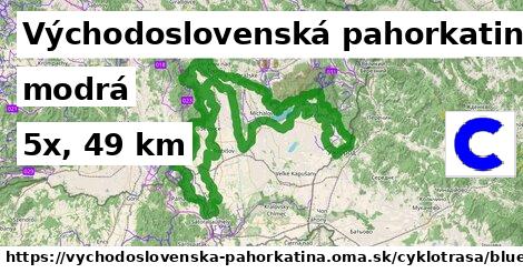 Východoslovenská pahorkatina Cyklotrasy modrá bicycle