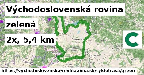 Východoslovenská rovina Cyklotrasy zelená 