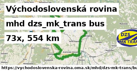 Východoslovenská rovina Doprava dzs-mk-trans bus