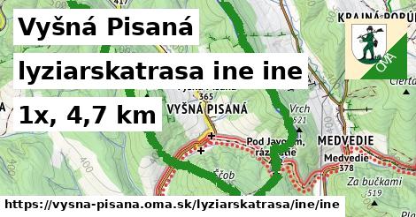 Vyšná Pisaná Lyžiarske trasy iná iná