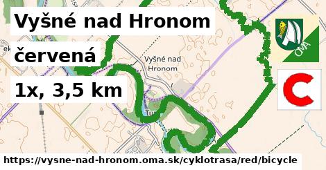 Vyšné nad Hronom Cyklotrasy červená bicycle