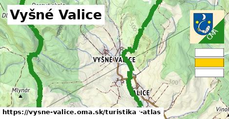 Vyšné Valice Turistické trasy  