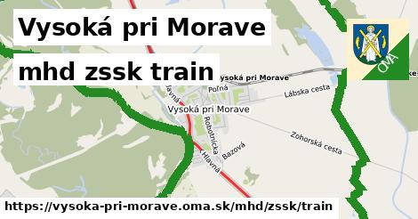 Vysoká pri Morave Doprava zssk train