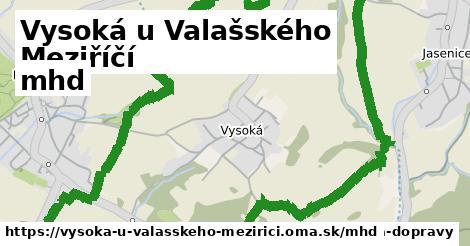 Vysoká u Valašského Meziříčí Doprava  