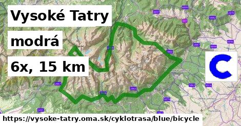 Vysoké Tatry Cyklotrasy modrá bicycle