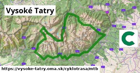 Vysoké Tatry Cyklotrasy mtb 