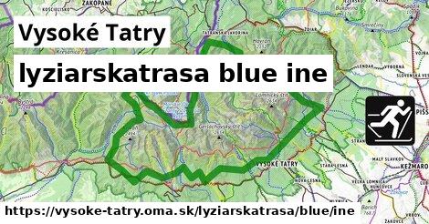 Vysoké Tatry Lyžiarske trasy modrá iná