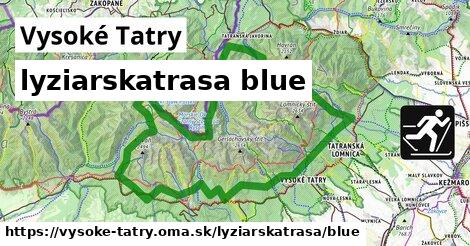 Vysoké Tatry Lyžiarske trasy modrá 